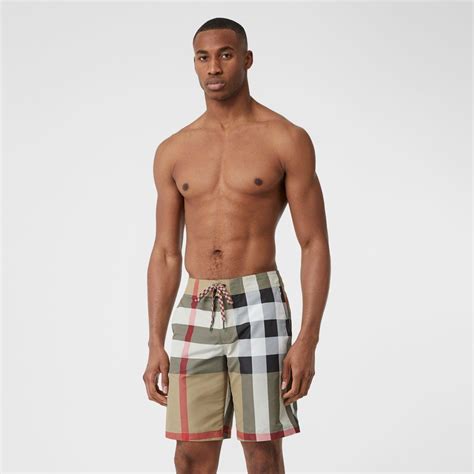 mens burberry shorts and shirt|Burberry swim shorts men's sale.